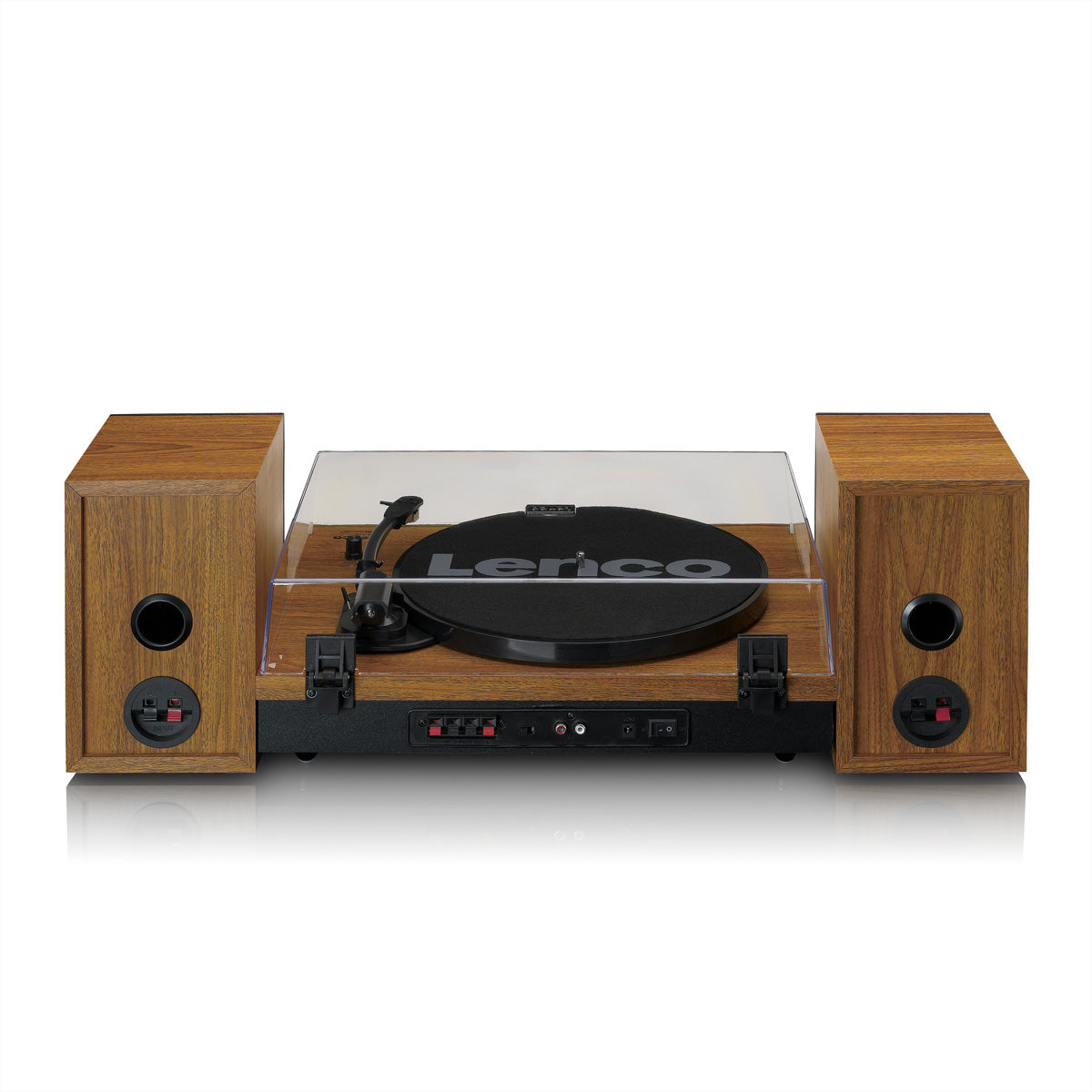 Lenco LS-310WD – Plattenspieler (Riemenantrieb, manuell), Bluetooth, 33⅓/45 U/min – Holz