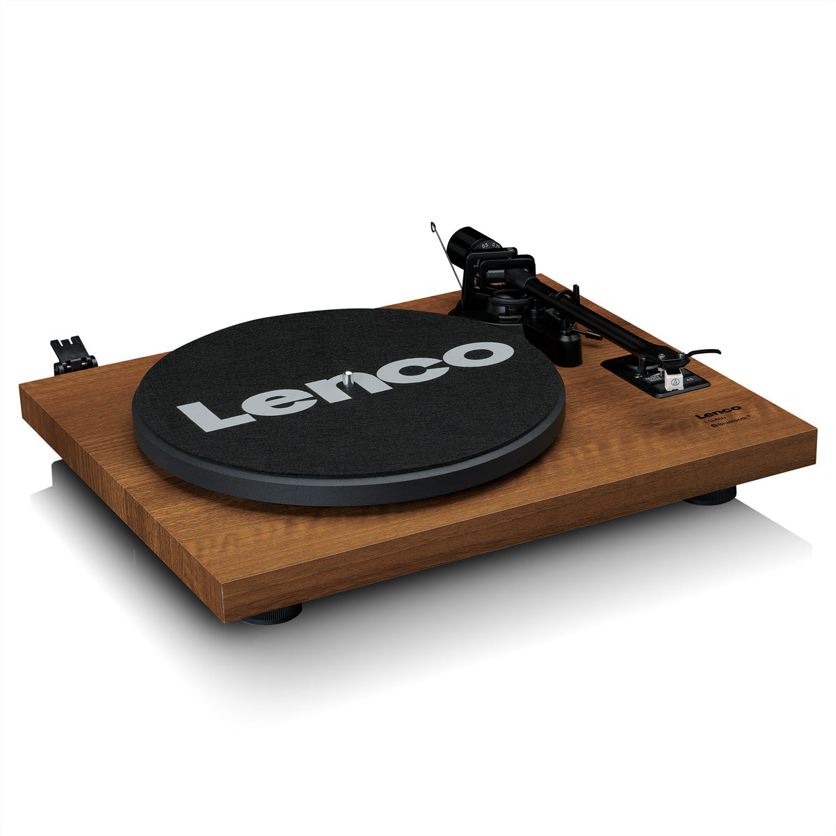 Lenco LS-480WD – Plattenspieler (Riemenantrieb), Bluetooth, 33⅓/45 U/min – Holz