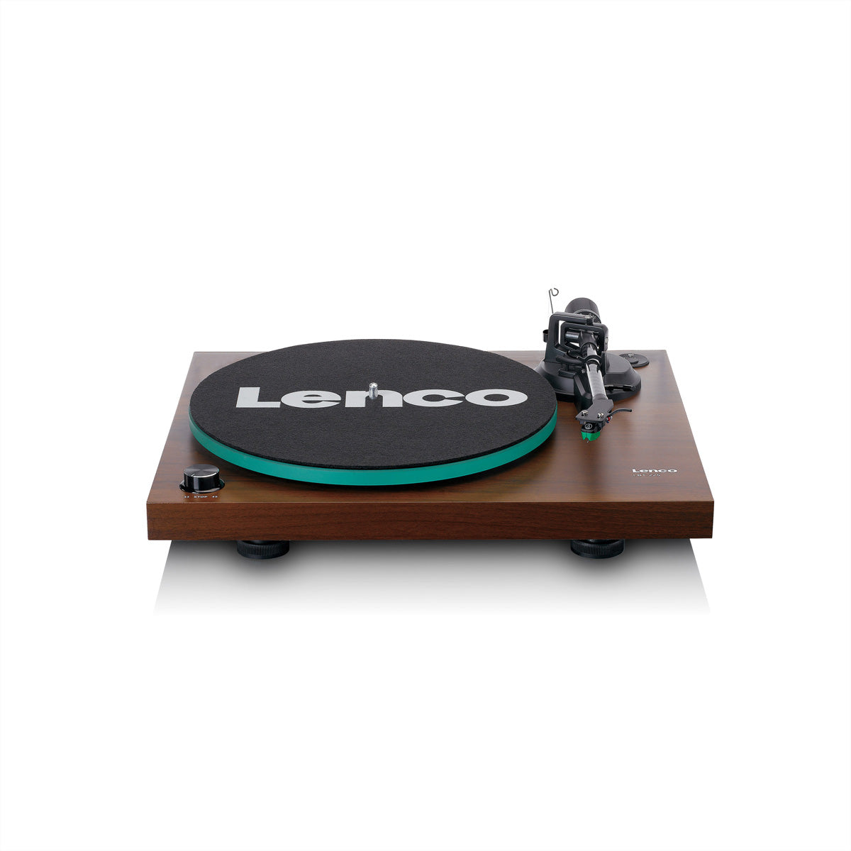 Lenco LBT-225 – Plattenspieler (Riemenantrieb, manuell), Bluetooth, 33⅓/45 U/min – Braun