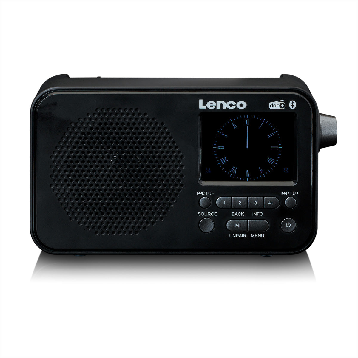 Lenco PDR-036BK – DAB+/UKW-Tischradio, Bluetooth – Schwarz