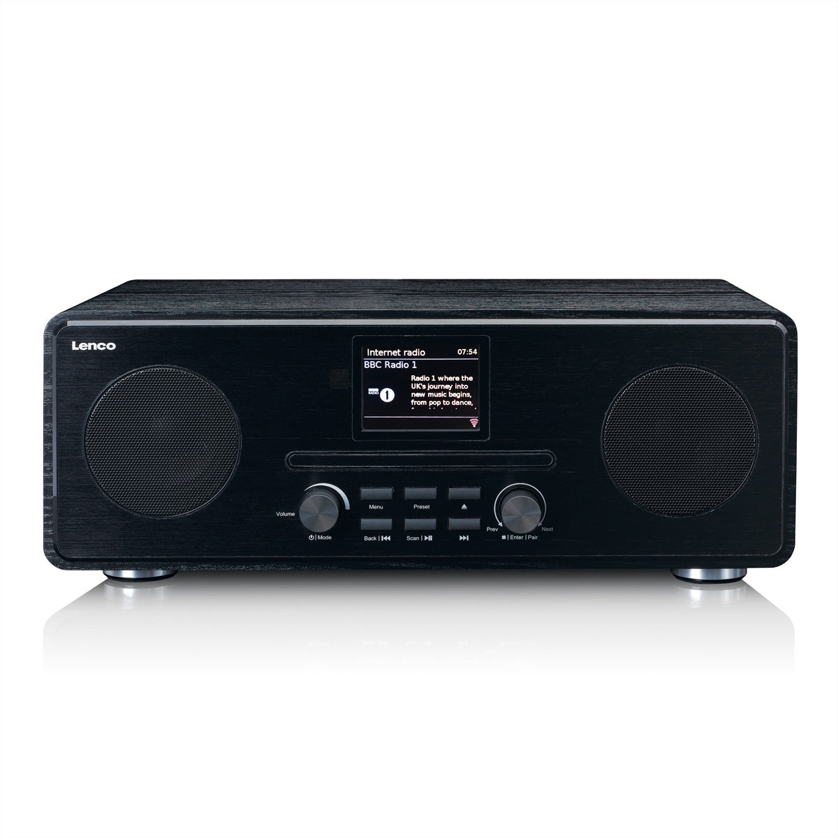 Lenco DIR-261BK – Internetradio, DAB+/UKW, Bluetooth – Schwarz