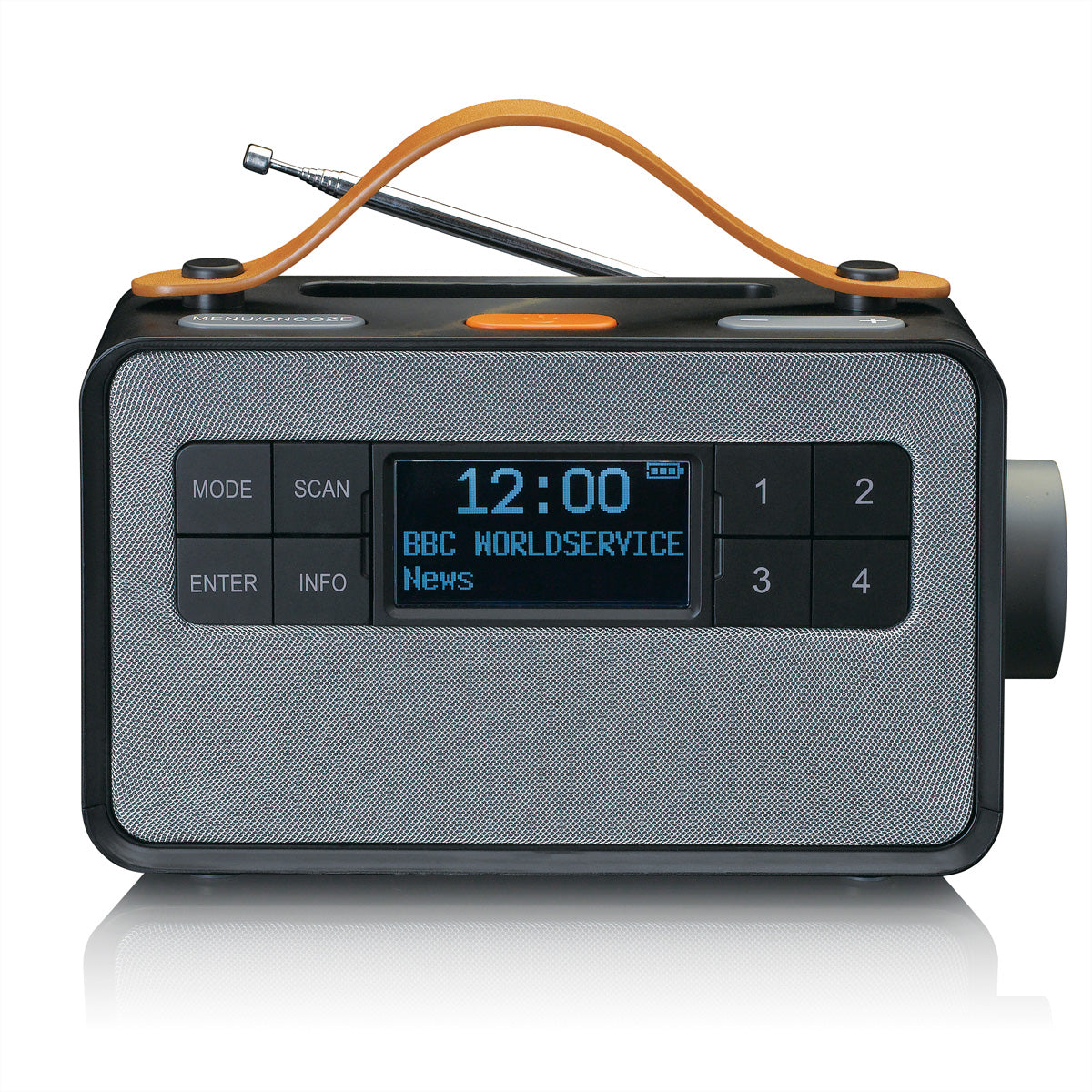 Lenco PDR-065BK – Tragbares DAB+ Radio, UKW, Bluetooth, 8 h Akku – Schwarz