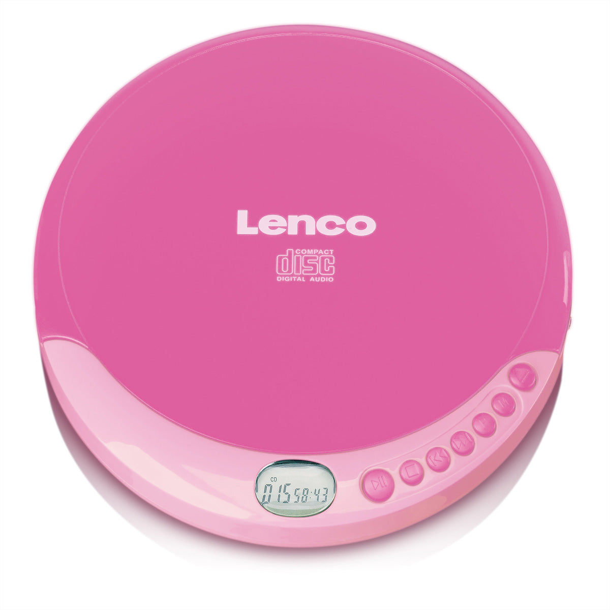 Lenco CD-011PK – Portabler CD-Player – Pink