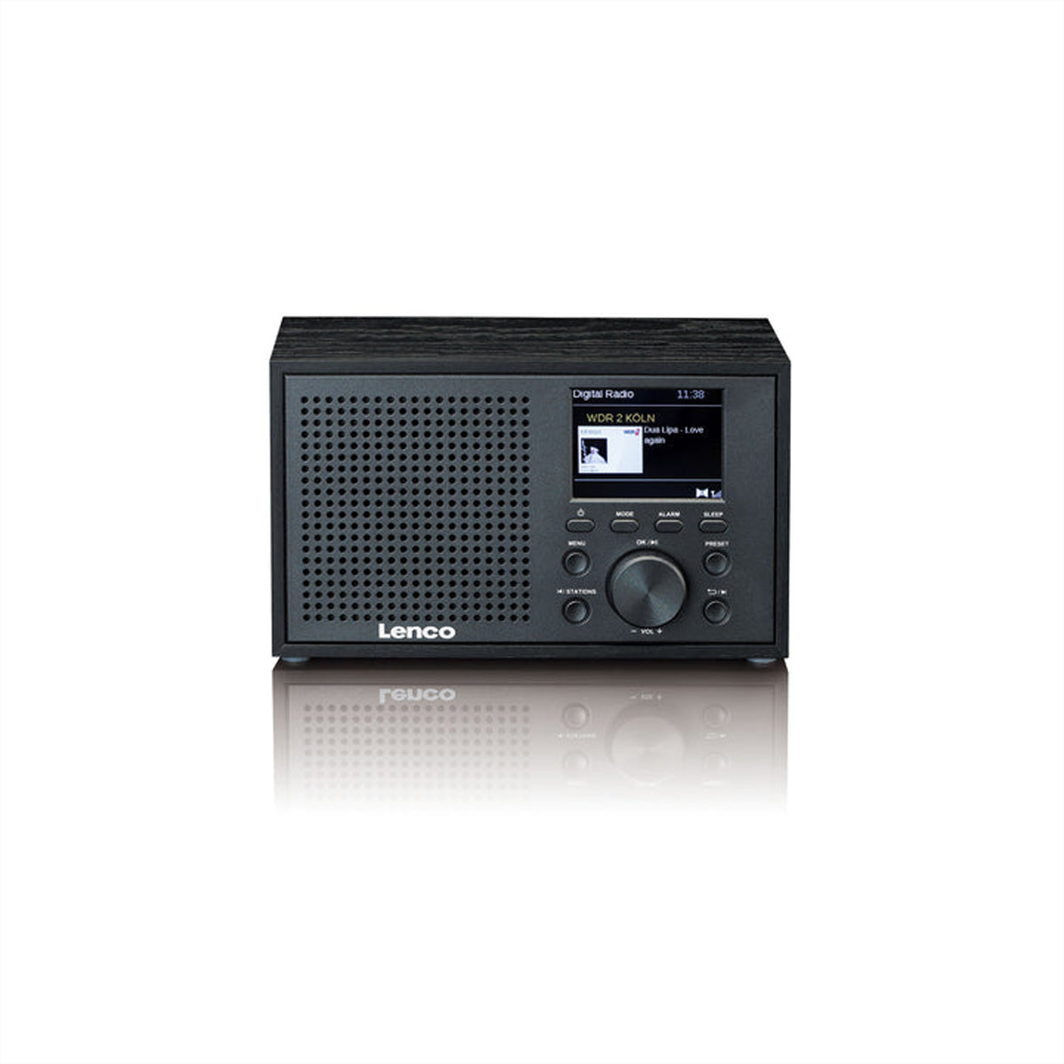 Lenco DAR-017BK – DAB+/UKW-Tischradio, Bluetooth – Schwarz