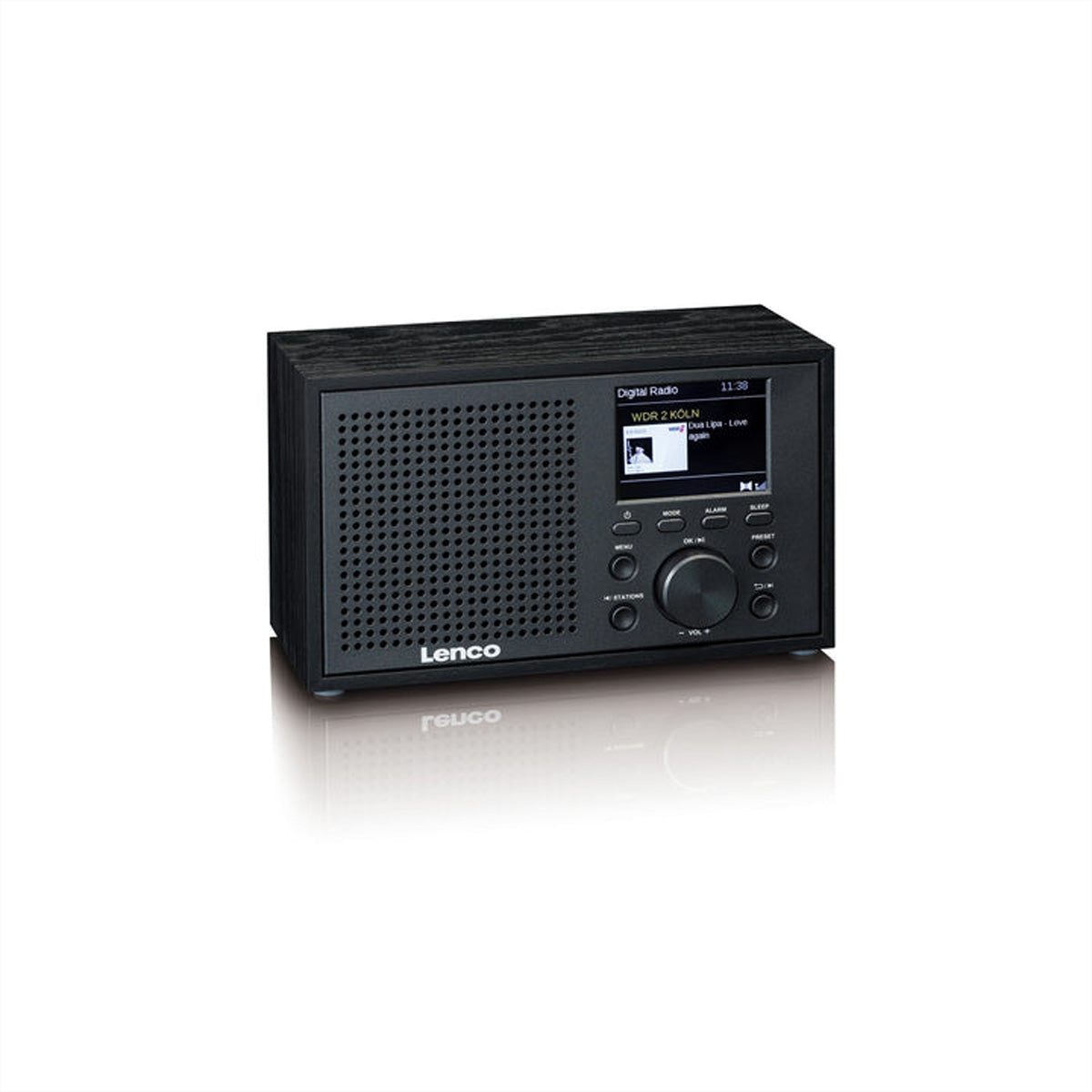Lenco DAR-017BK – DAB+/UKW-Tischradio, Bluetooth – Schwarz