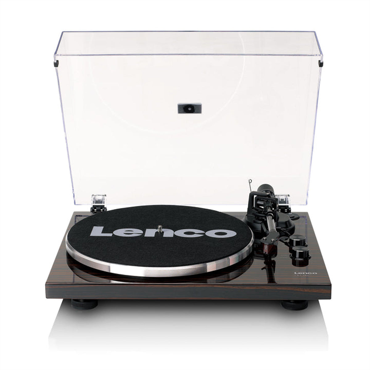 Lenco LBT-345WA – Plattenspieler (Riemenantrieb, manuell), Bluetooth, 33⅓/45 U/min – Walnuss