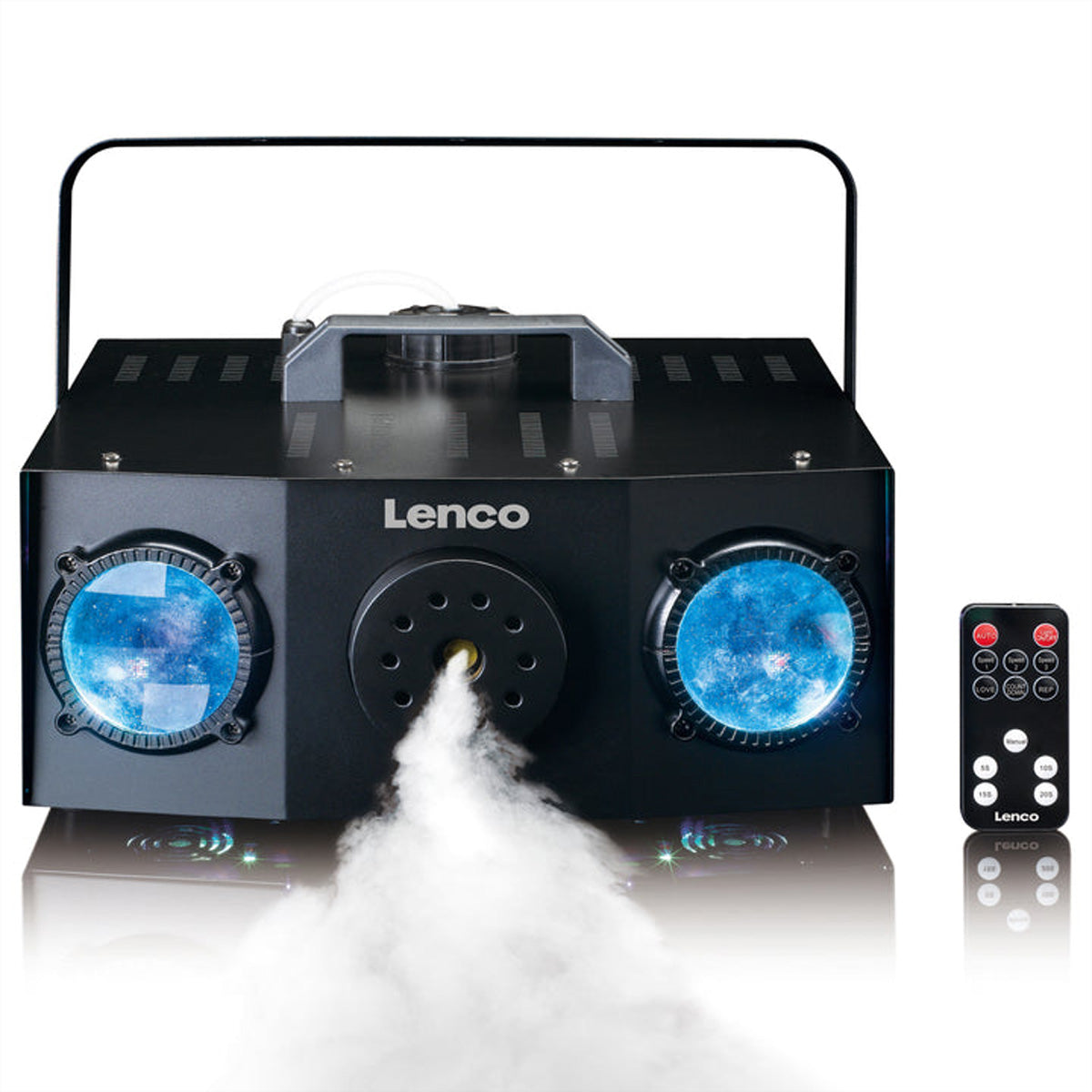 Lenco LFM-220BK – LED Vernebler, 900 W, 1 L Tank – Schwarz