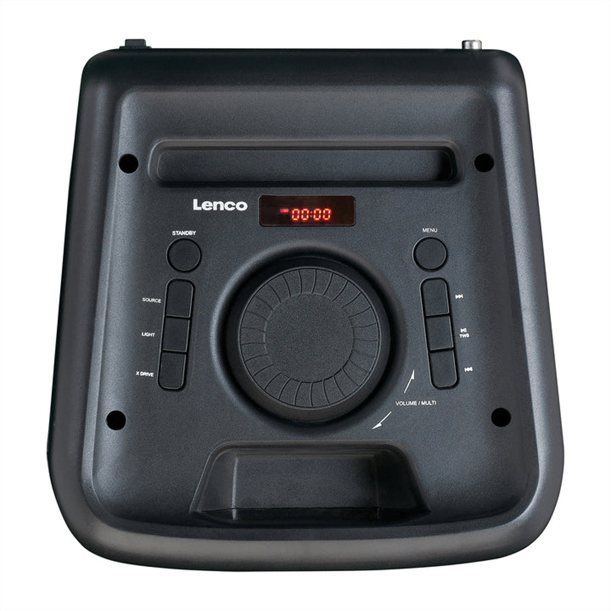 Lenco PA-200BK – Party-Lautsprecher – 100 W, LED, 8 h – Schwarz