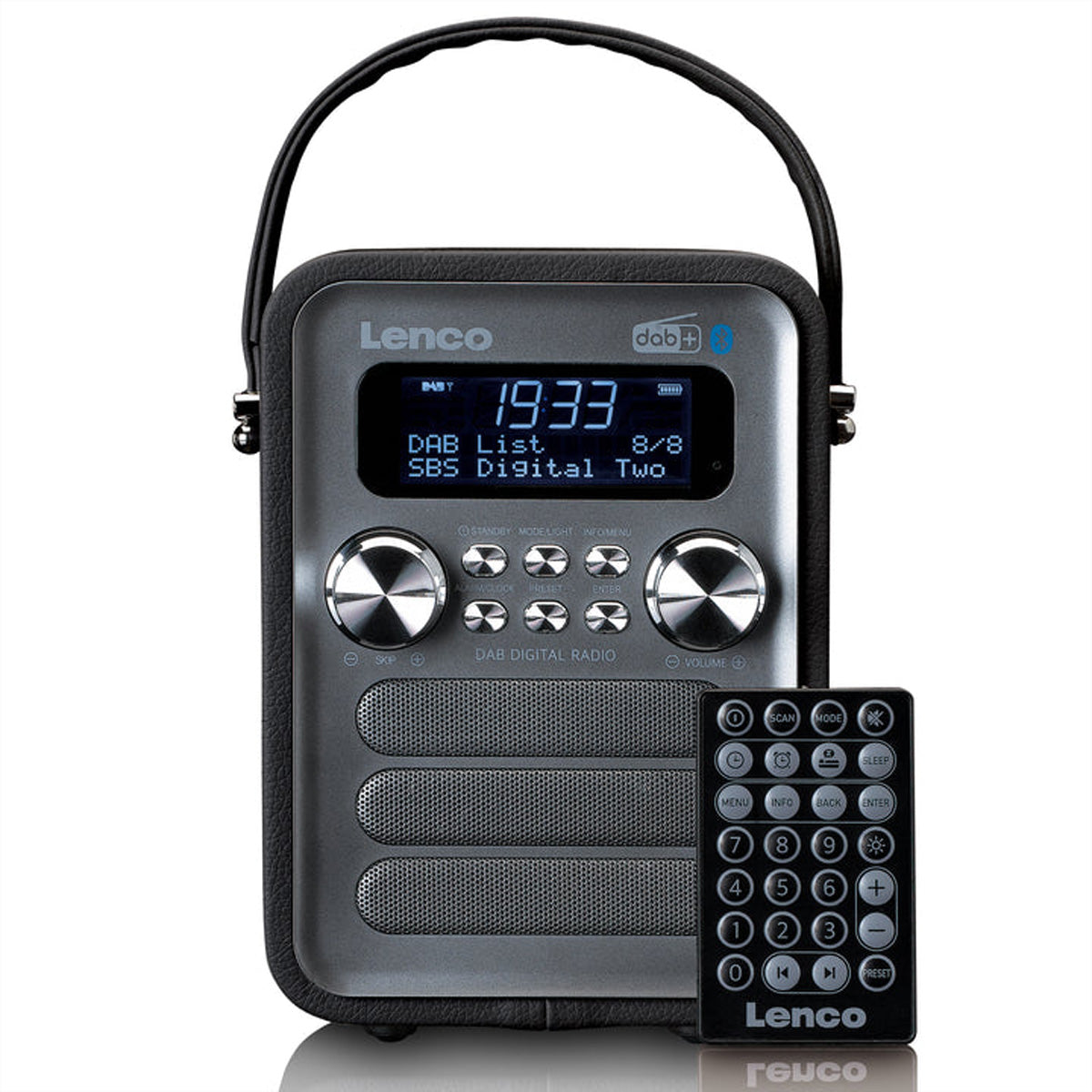 Lenco PDR-051BKSI – DAB+/UKW-Tischradio, Bluetooth – Schwarz