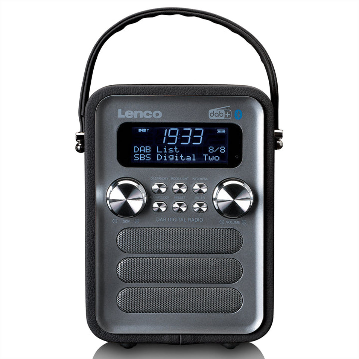 Lenco PDR-051BKSI – DAB+/UKW-Tischradio, Bluetooth – Schwarz