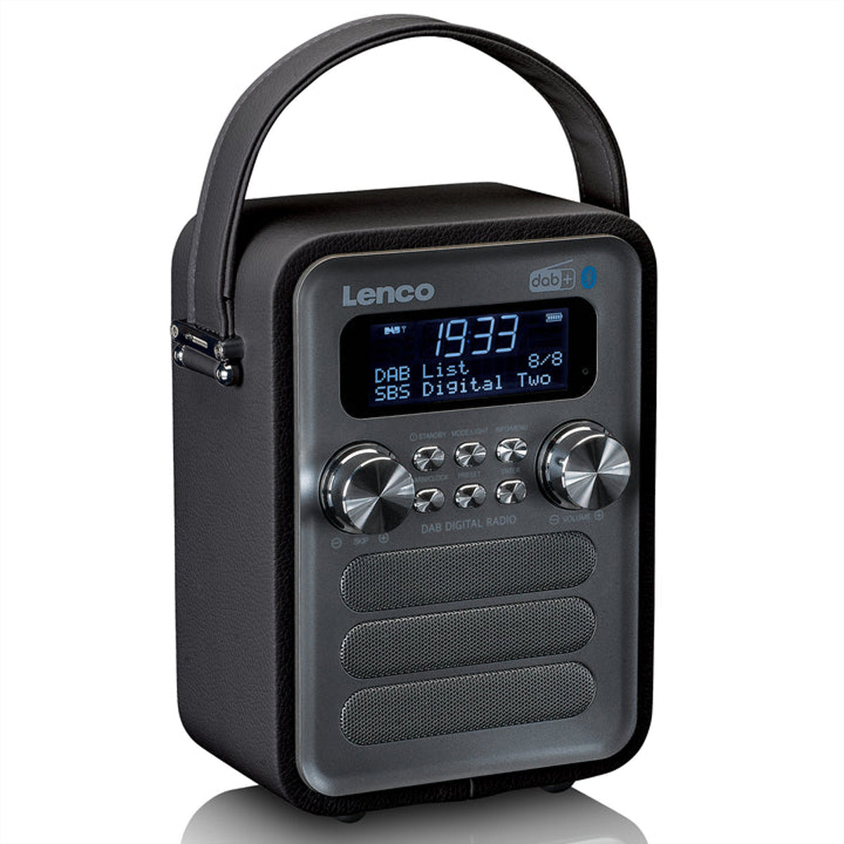Lenco PDR-051BKSI – DAB+/UKW-Tischradio, Bluetooth – Schwarz