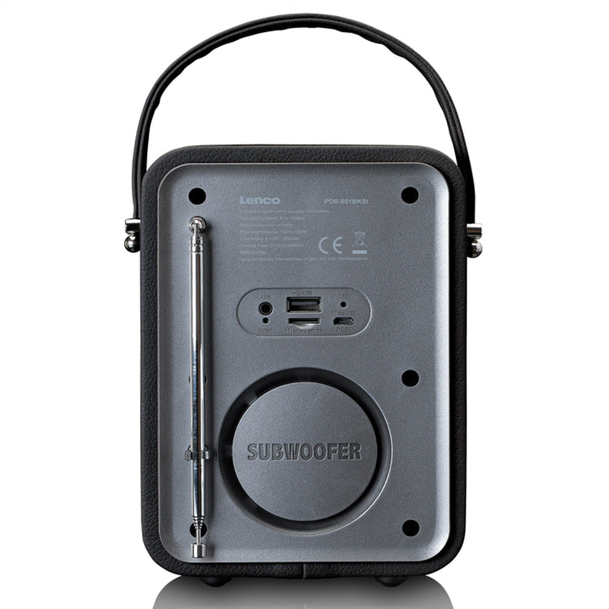 Lenco PDR-051BKSI – DAB+/UKW-Tischradio, Bluetooth – Schwarz