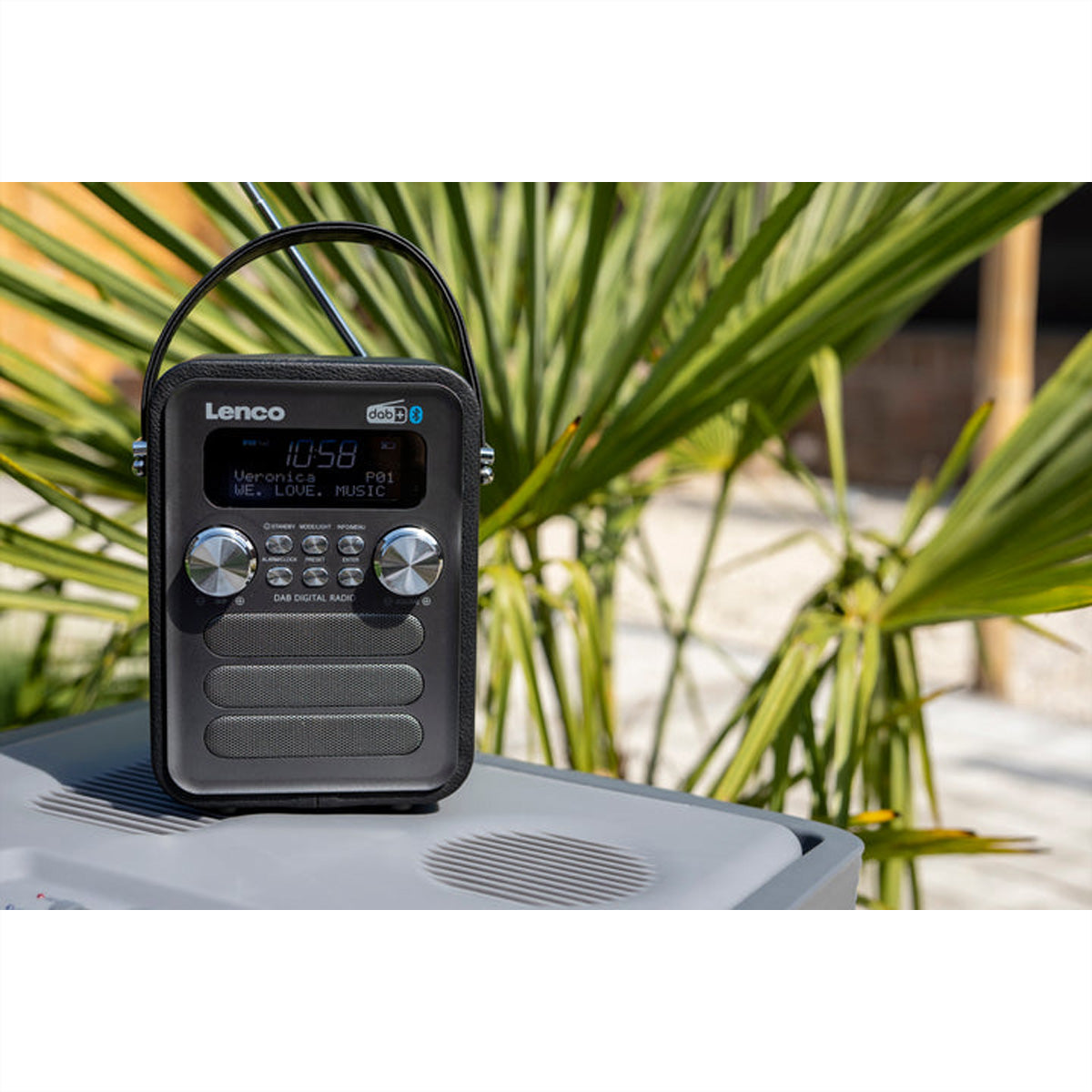 Lenco PDR-051BKSI – DAB+/UKW-Tischradio, Bluetooth – Schwarz