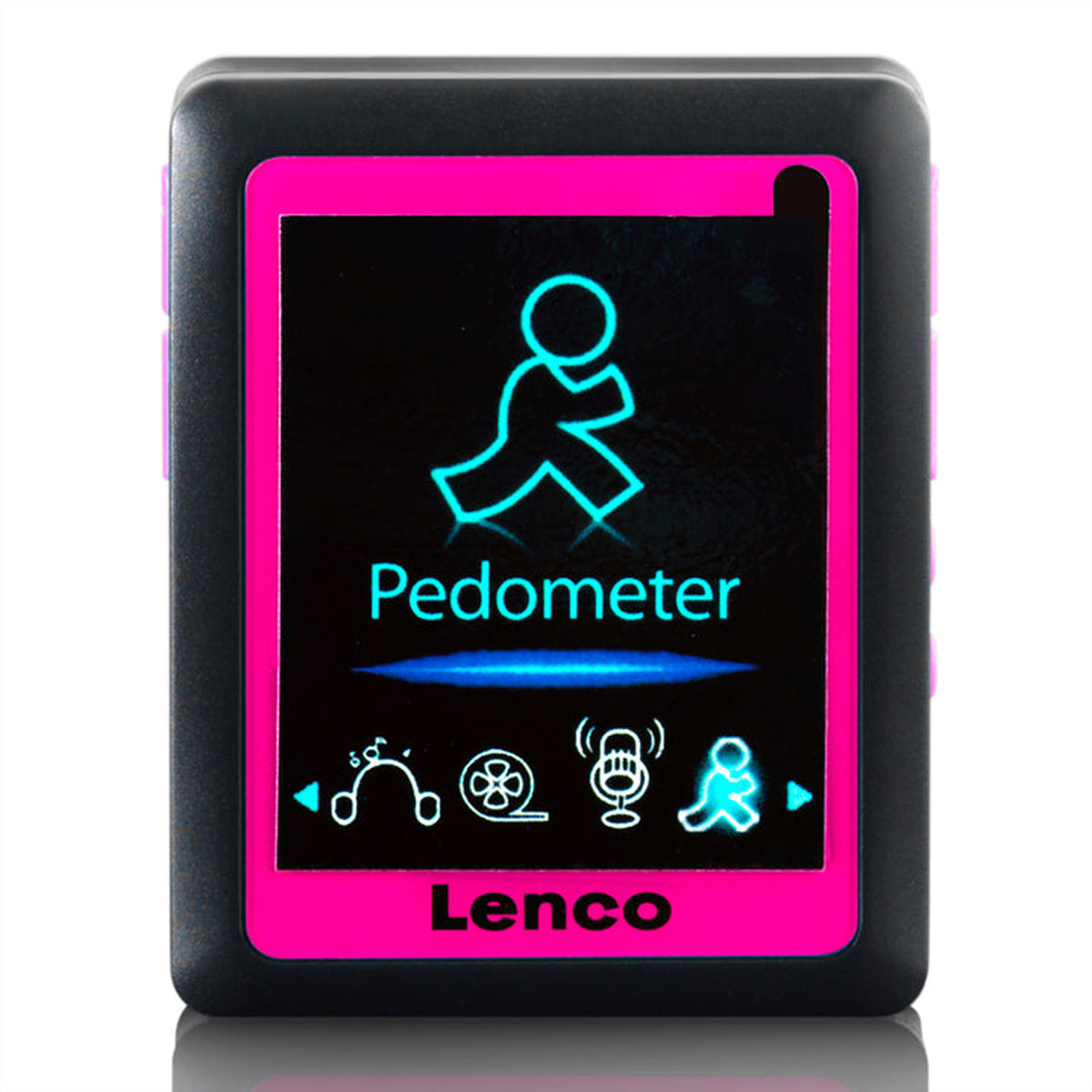 Lenco PODO153-LM – MP3/MP4-Player, 4 GB, microSD bis 32 GB, 8 h Akku – Schwarz/Limette