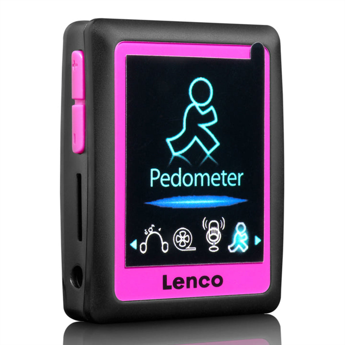Lenco PODO153-LM – MP3/MP4-Player, 4 GB, microSD bis 32 GB, 8 h Akku – Schwarz/Limette
