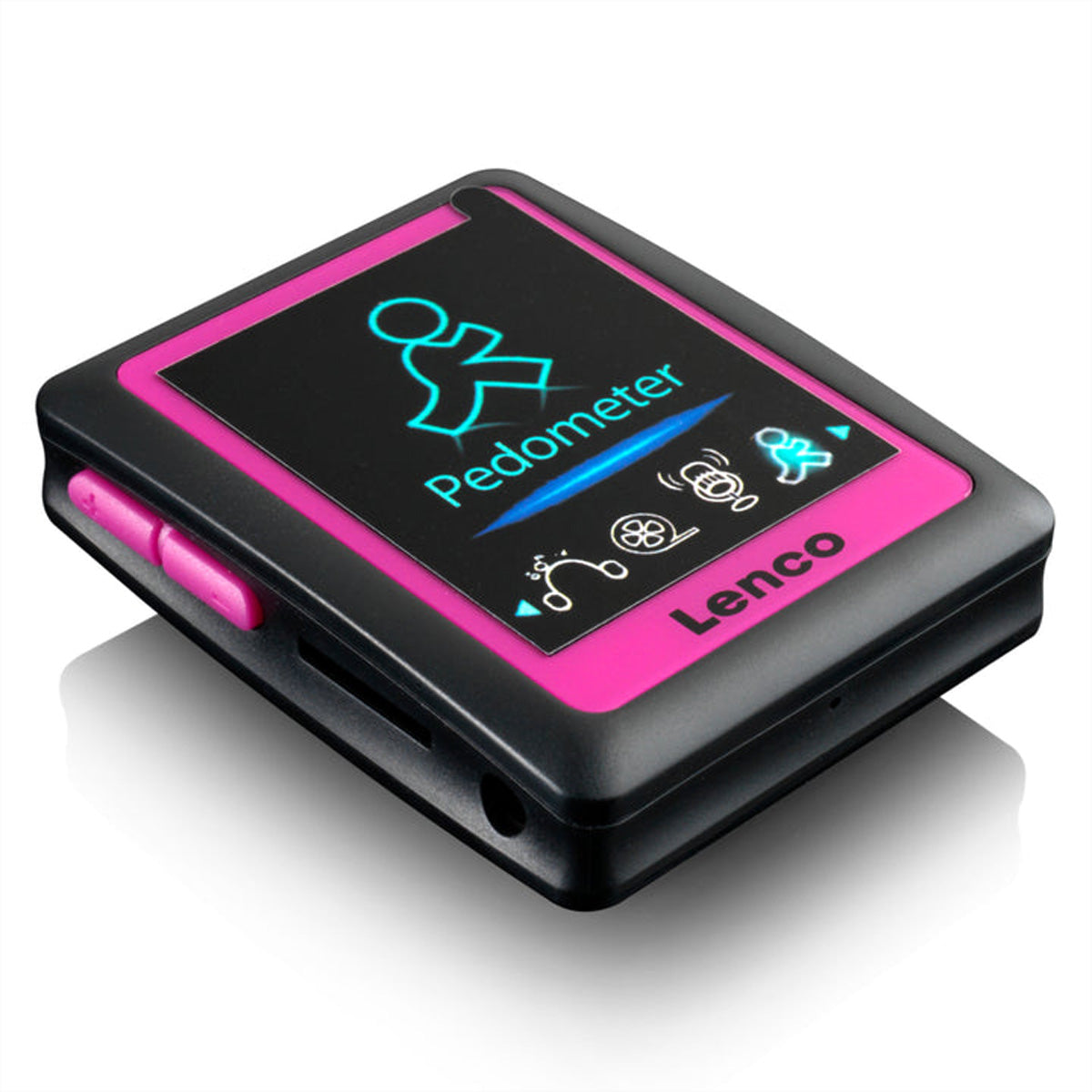 Lenco PODO153-LM – MP3/MP4-Player, 4 GB, microSD bis 32 GB, 8 h Akku – Schwarz/Limette