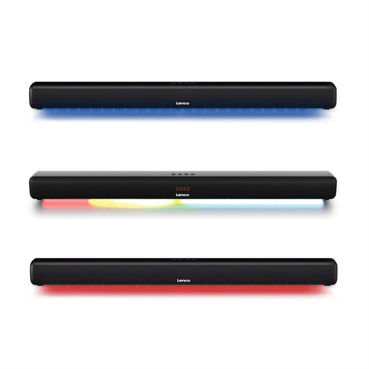 Lenco SB-042LEDBK – Soundbar – 2.0, 40 W, Bluetooth 5.0, ARC, Schwarz