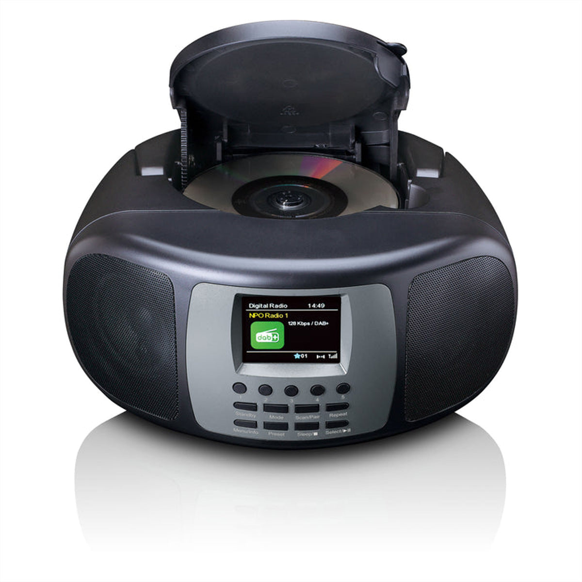 Lenco SCD-860BK – DAB+/UKW-Tischradio, Bluetooth, CD – Schwarz