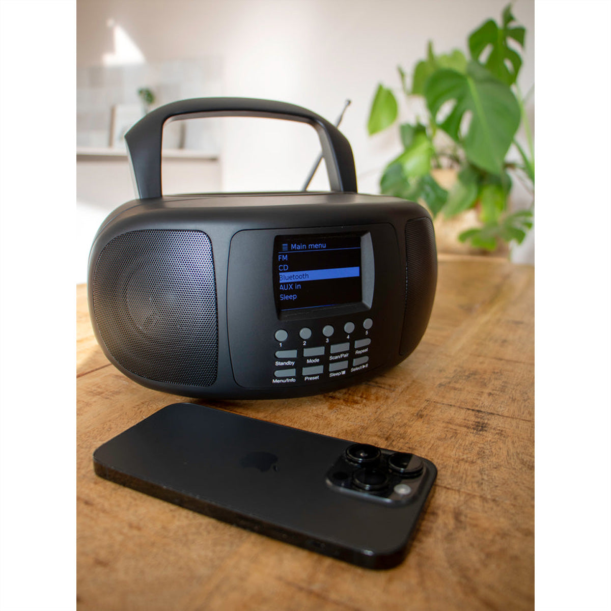 Lenco SCD-6000BK – Internetradio, DAB+/UKW, CD, Bluetooth – Schwarz