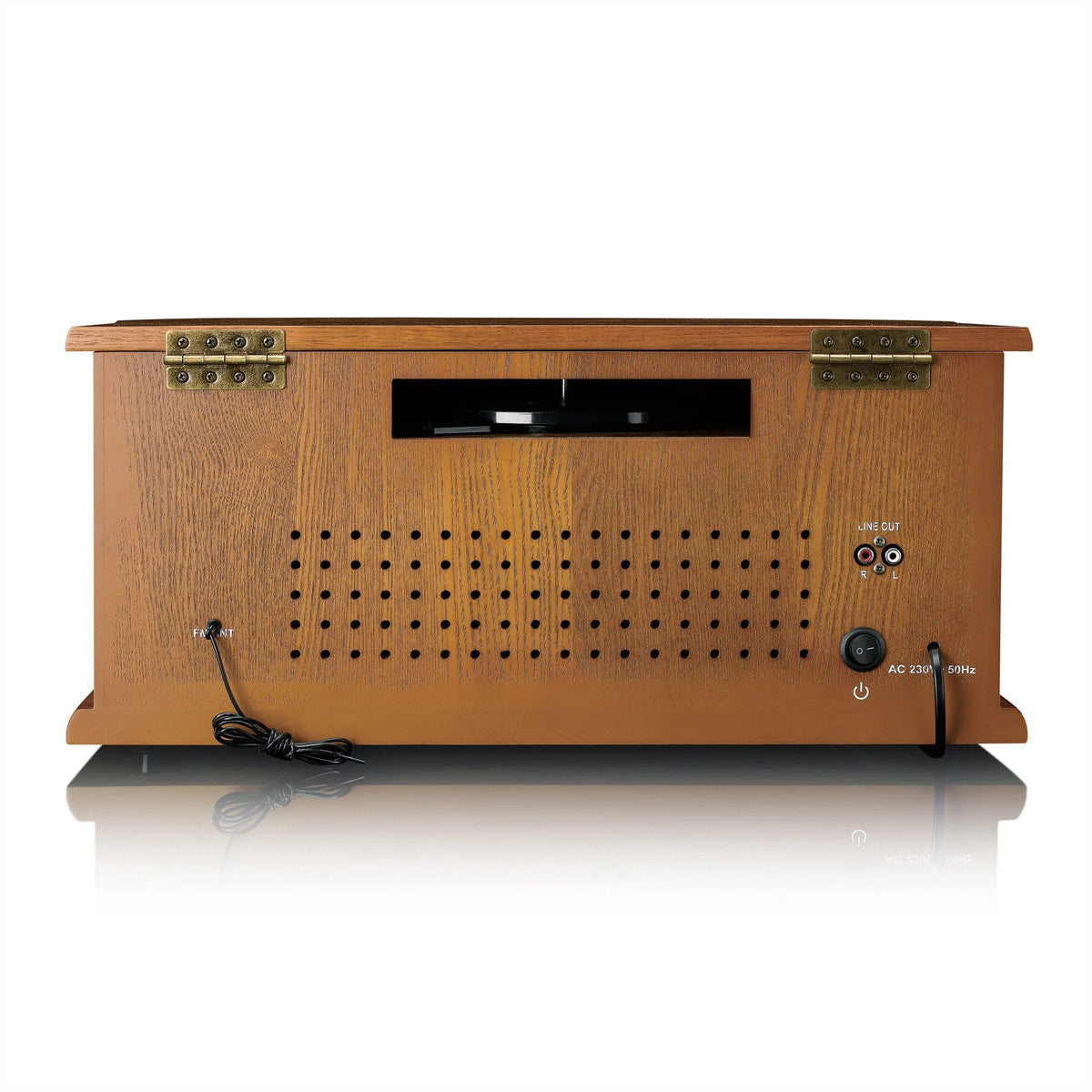 Lenco TCD-2571WD – Plattenspieler (Riemenantrieb), Bluetooth, Phono-Vorverstärker, 33⅓/45/78 U/min – Braun