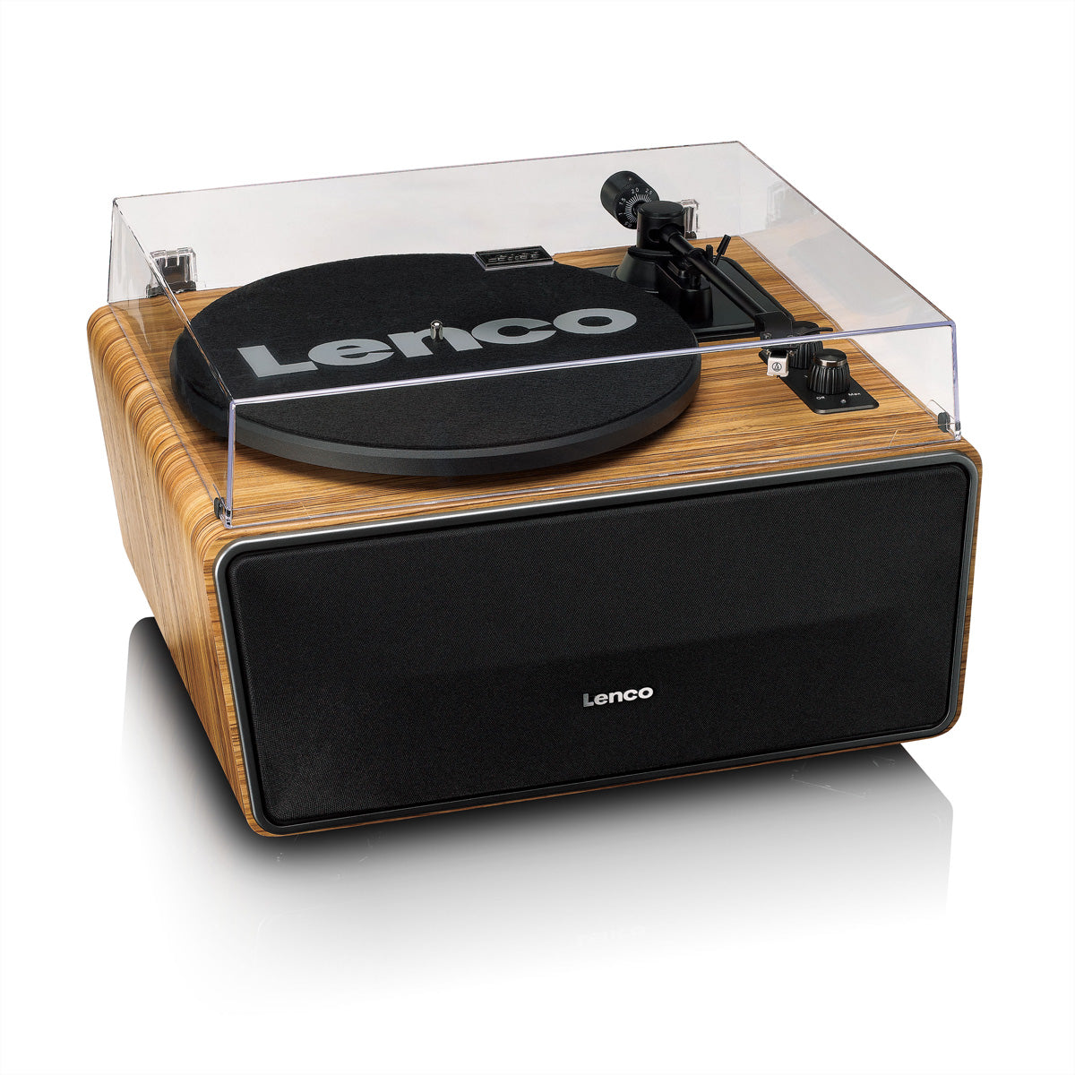Lenco LS-570OK – Plattenspieler (Riemenantrieb, Start-Stop-Betrieb), Bluetooth 5.0, Phono-Vorverstärker, 33⅓/45 U/min