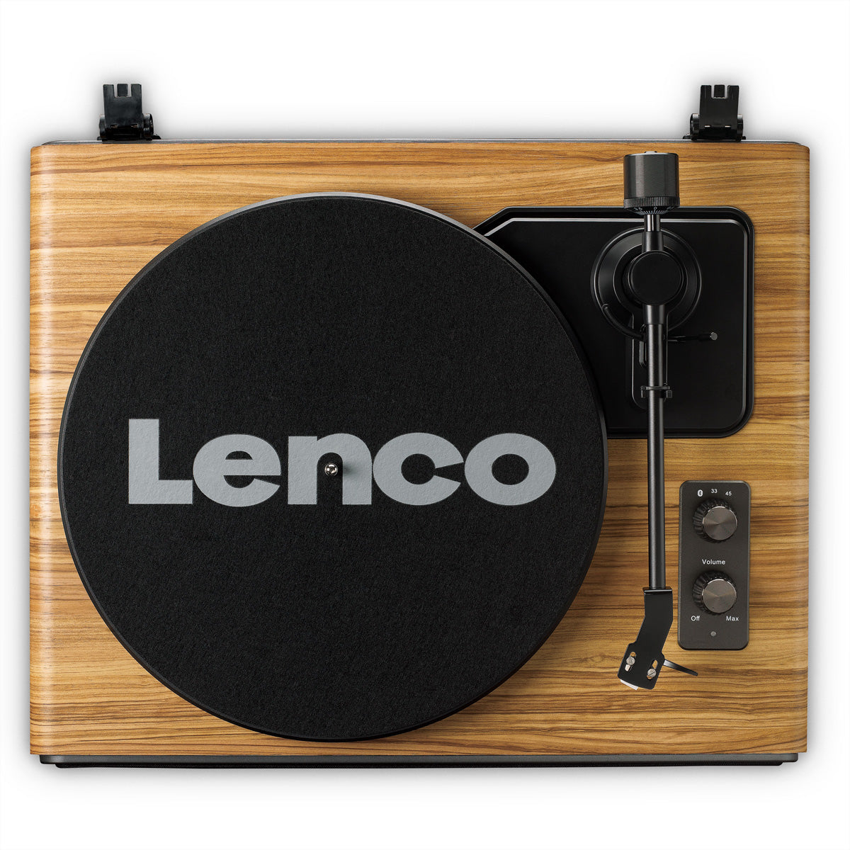 Lenco LS-570OK – Plattenspieler (Riemenantrieb, Start-Stop-Betrieb), Bluetooth 5.0, Phono-Vorverstärker, 33⅓/45 U/min