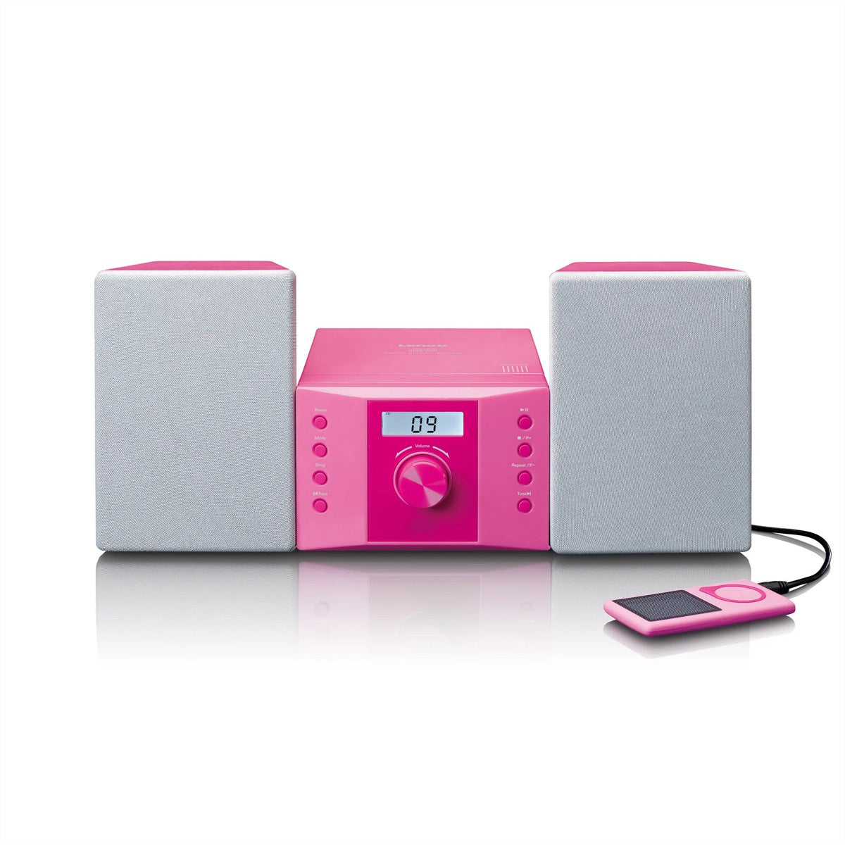 Lenco MC-013PK – Micro HiFi-Anlage, UKW, CD – Pink