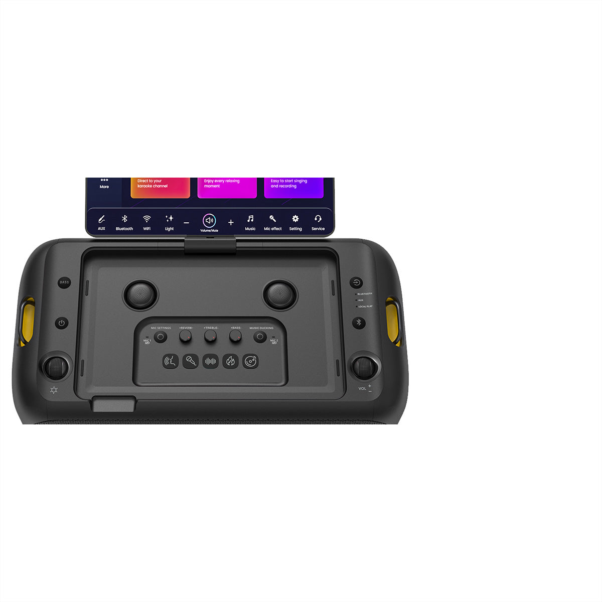 Ikarao Break X1 – Party-Lautsprecher – 460 W, Disco-Licht, 10 h Akku – Schwarz