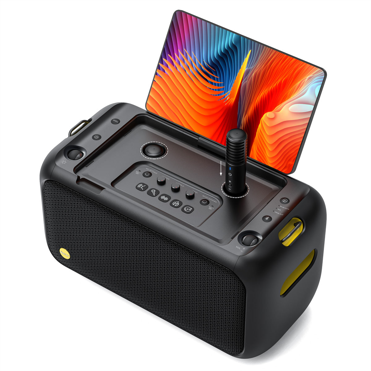Ikarao Break X1 – Party-Lautsprecher – 460 W, Disco-Licht, 10 h Akku – Schwarz