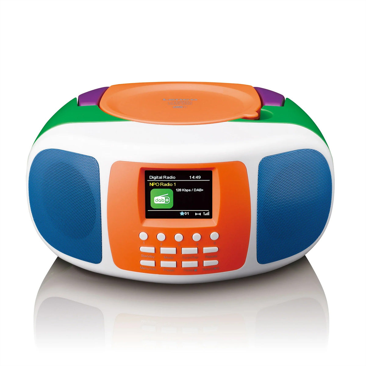 Lenco SCD-861 Kids – Tragbares DAB+ Radio, CD, Bluetooth – Mehrfarbig