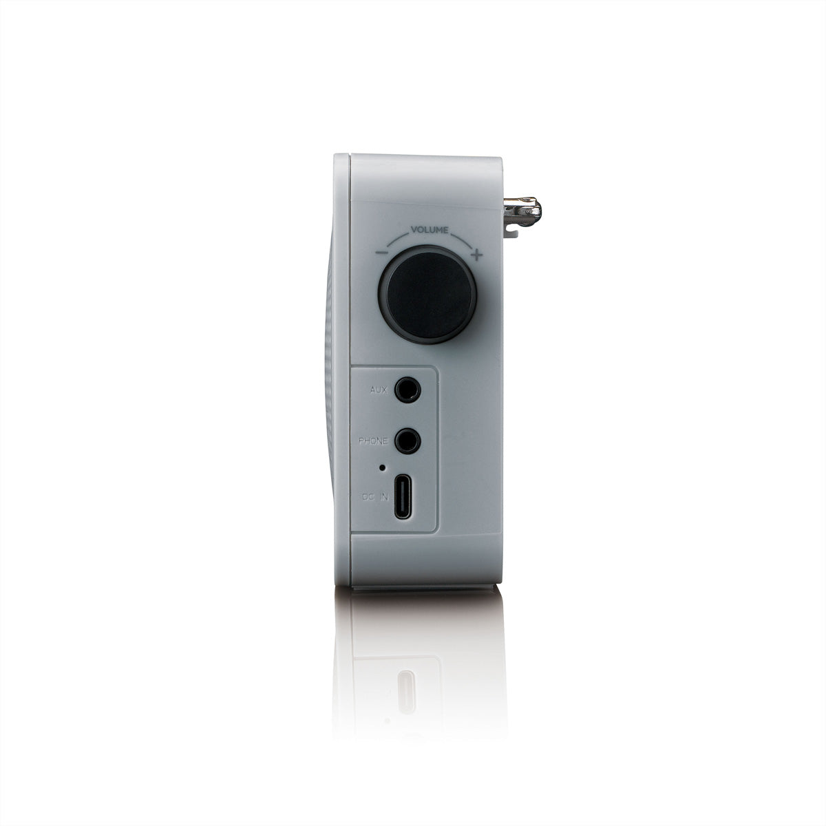 Lenco PDR-034 – DAB+/UKW-Tischradio, Bluetooth, 10 h Akku, Wecker – Grau