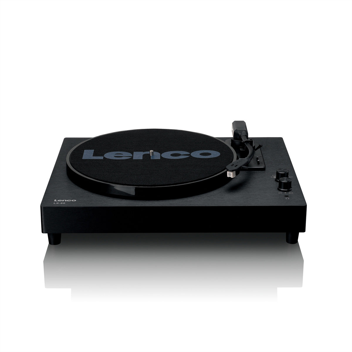 Lenco LS-60BK – Plattenspieler (Riemenantrieb, manuell), Bluetooth, 33⅓/45/78 U/min – Braun