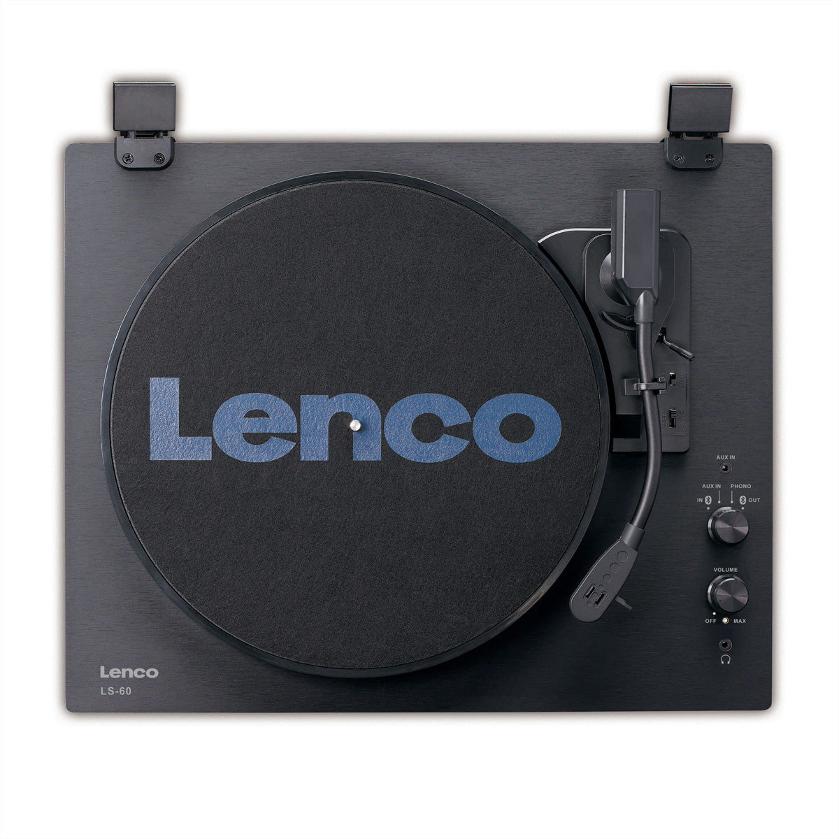 Lenco LS-60BK – Plattenspieler (Riemenantrieb, manuell), Bluetooth, 33⅓/45/78 U/min – Braun