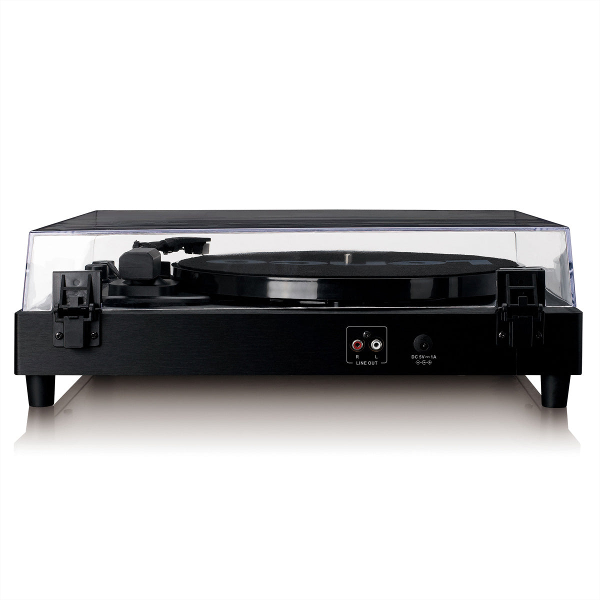 Lenco LS-60BK – Plattenspieler (Riemenantrieb, manuell), Bluetooth, 33⅓/45/78 U/min – Braun