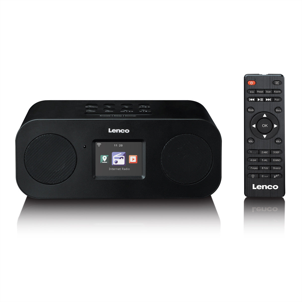 Lenco DIR-121BK – Internetradio, DAB+/UKW, Bluetooth 5.3, WLAN – Schwarz