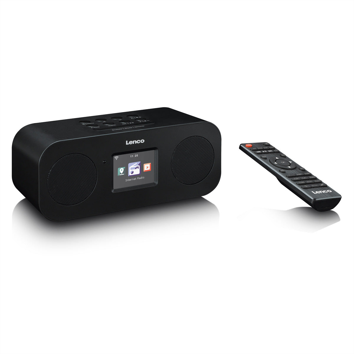 Lenco DIR-121BK – Internetradio, DAB+/UKW, Bluetooth 5.3, WLAN – Schwarz