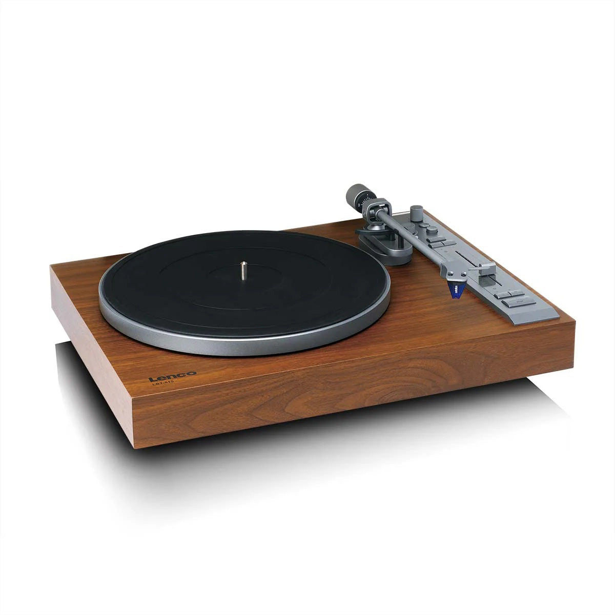 Lenco LBT-515WD – Plattenspieler (Direktantrieb, manuell), Bluetooth, Phono-Vorverstärker, 33⅓/45 U/min – Holz
