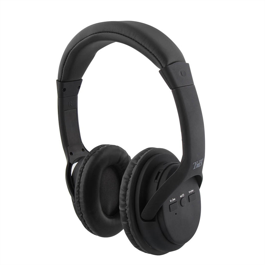 T'nB HASHTAG Over-Ear Kopfhörer – Kabel + BT 5,0, Schwarz