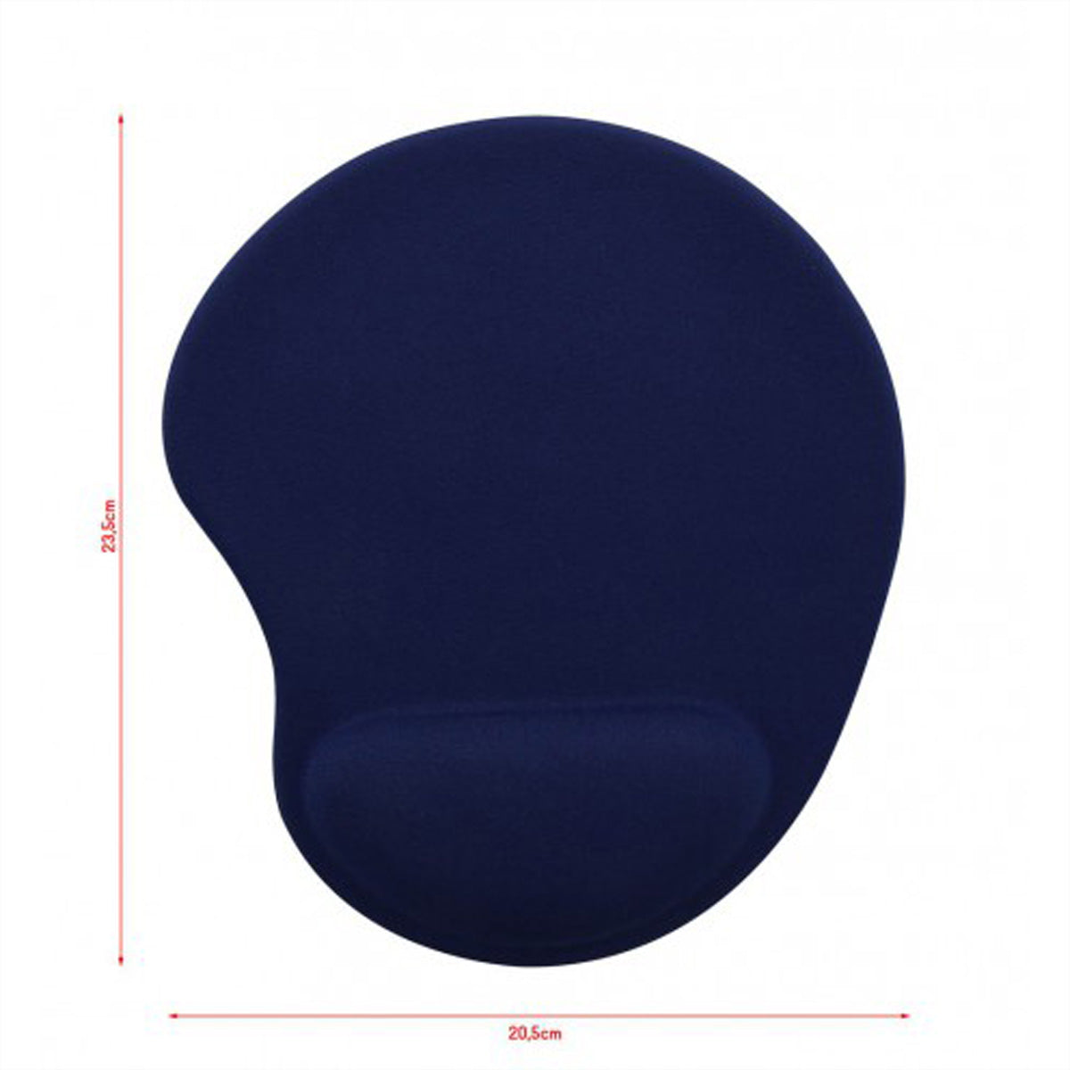 T'nB Mauspad mit Handgelenkauflage – Gel – Blau – 205 × 235 mm – rutschfest