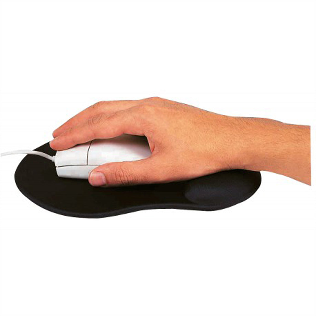 T'nB Ergo Design – Mauspad mit Handgelenkauflage – Gel – Schwarz – 235 × 205 mm – rutschfest