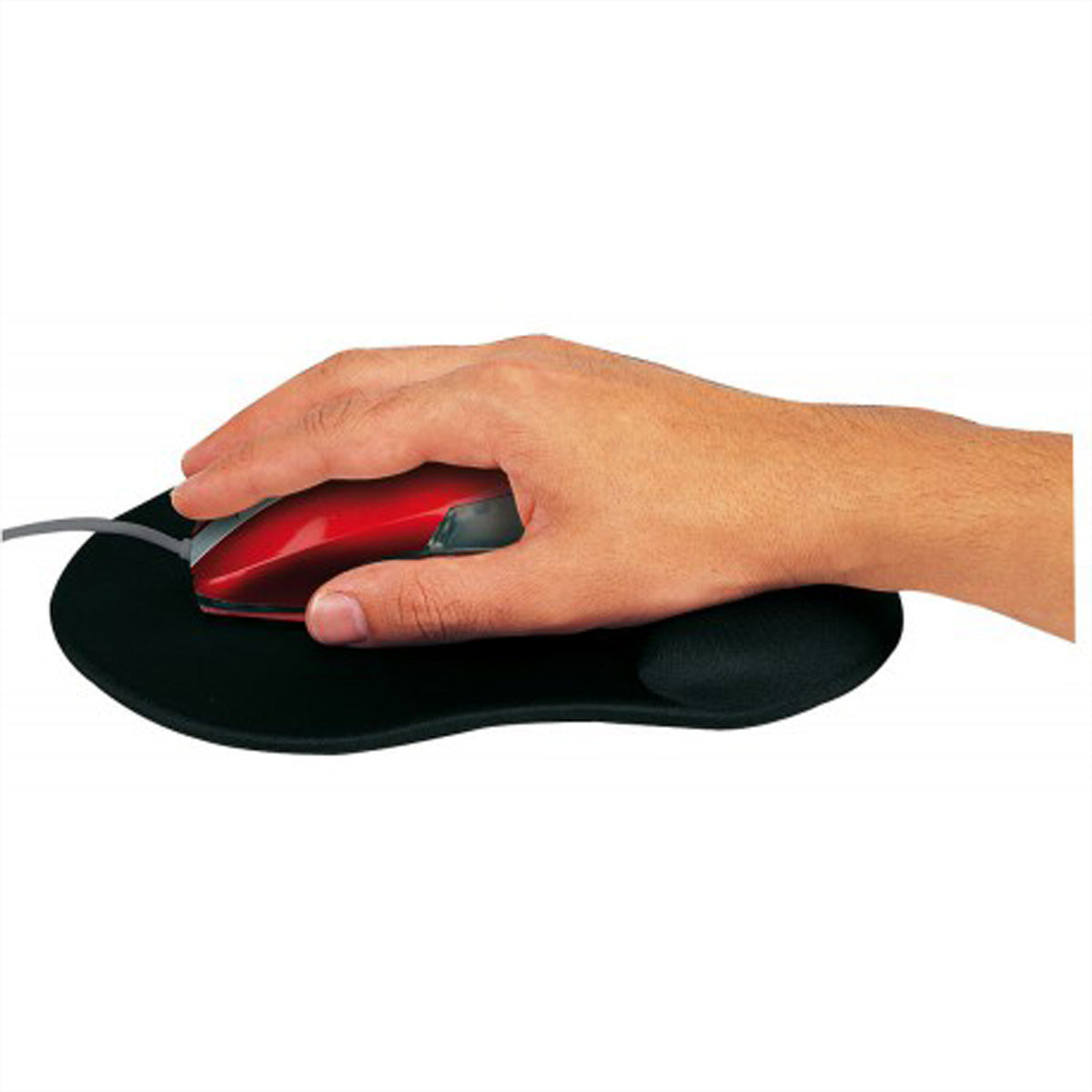 T'nB Ergo Design – Mauspad mit Handgelenkauflage – Gel – Schwarz – 235 × 205 mm – rutschfest