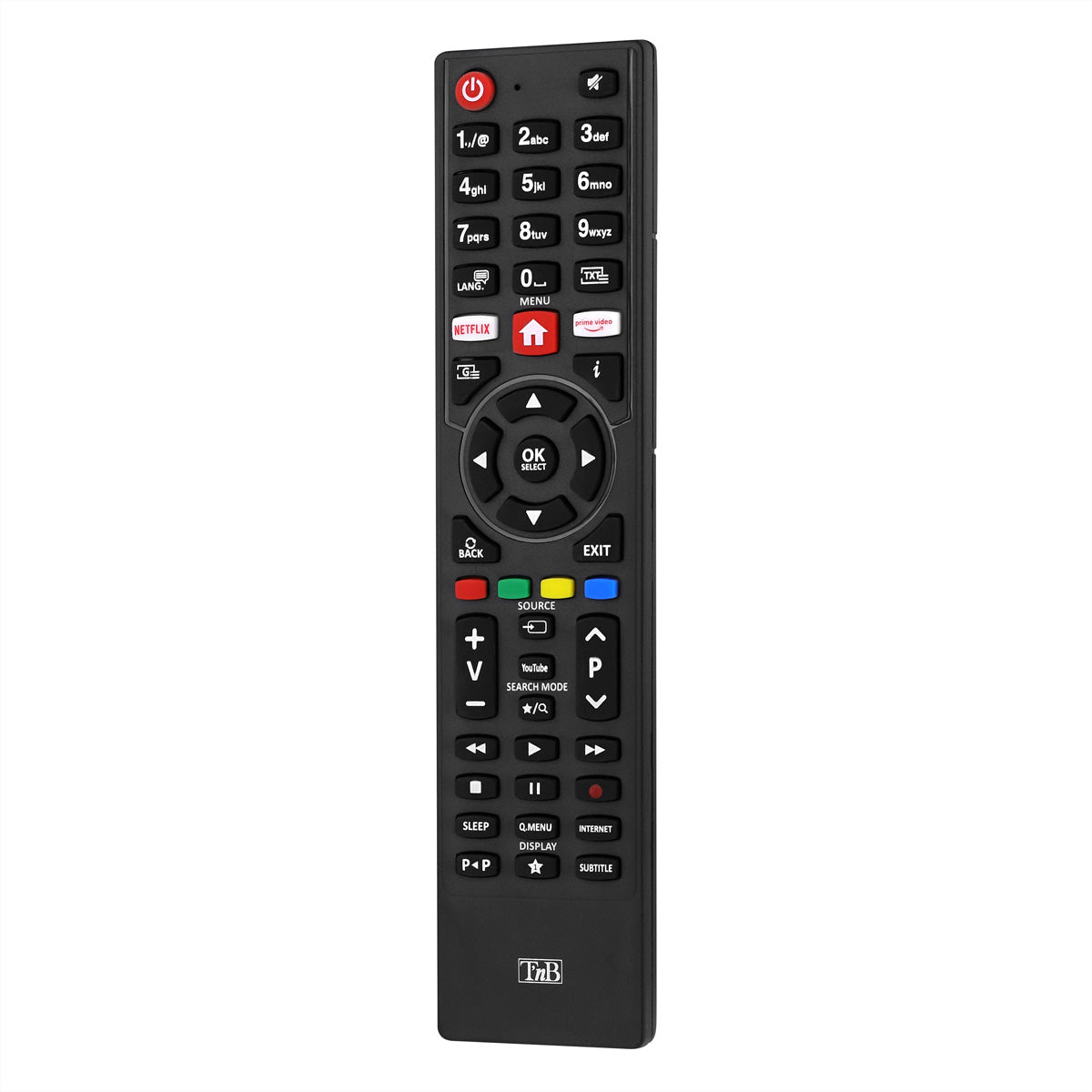 T'nB TV-Fernbedienung – für VESTEL, TELEFUNKEN, TUCSON und andere, schwarz