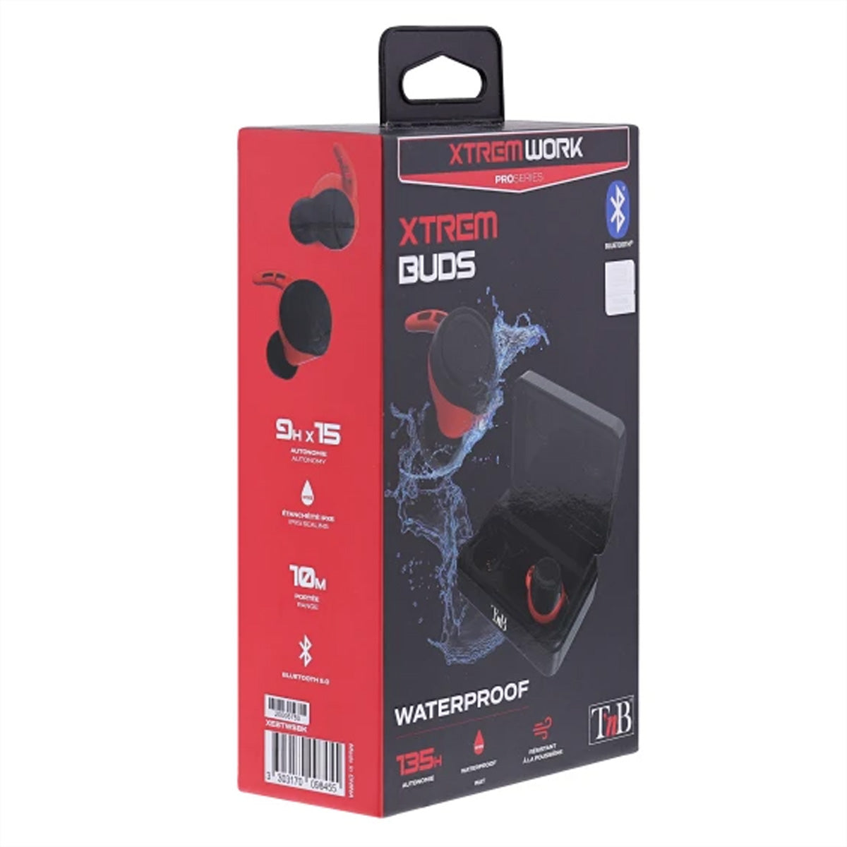 T'nB Xtremework TWS In-Ear – mit Ladecase, Schwarz, BT 5.0