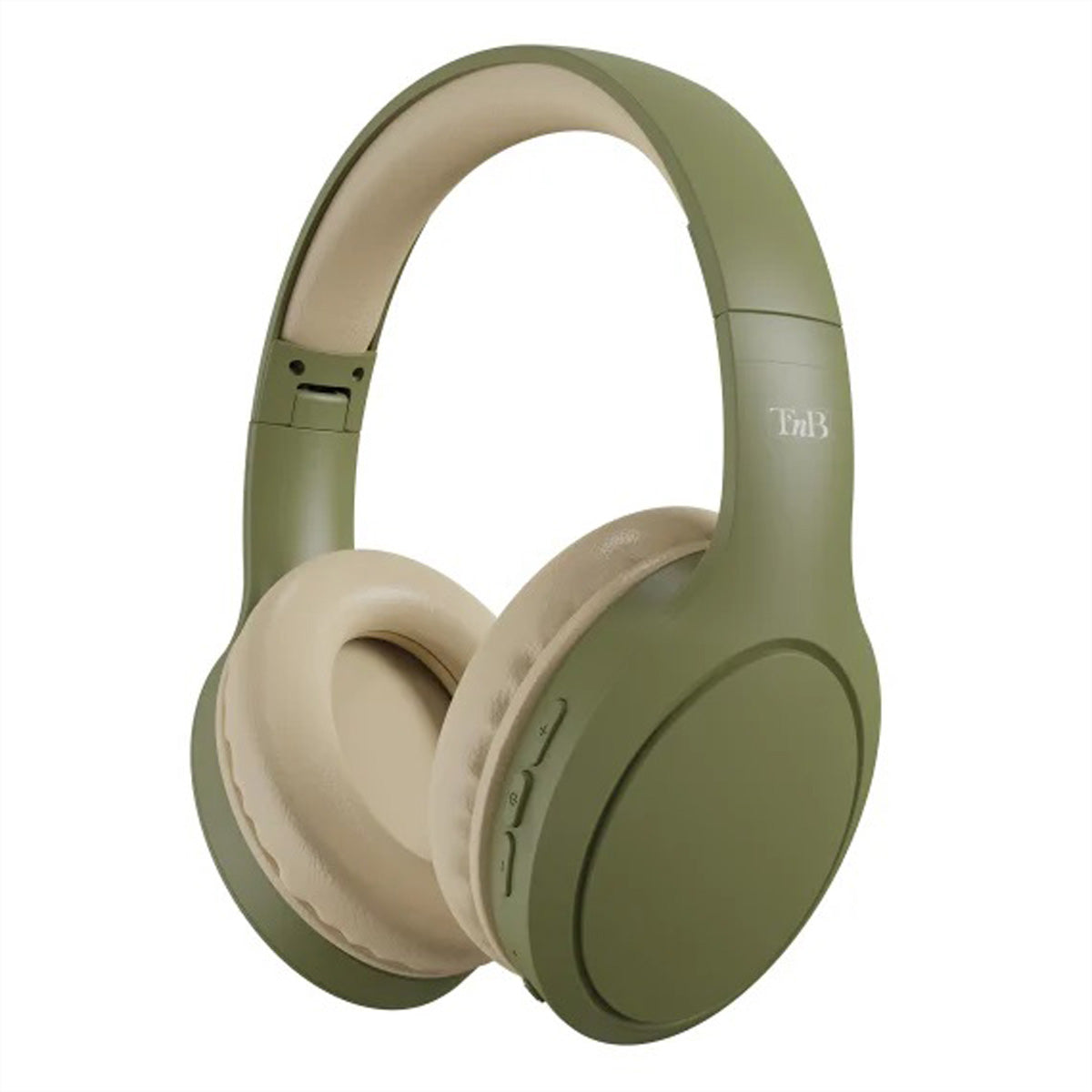 T'nB Tone On-Ear Kopfhörer – Stereo, Kabel + BT, Olivgrün, BT 5.1
