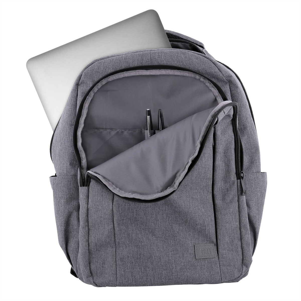 T'nb Notebook-Rucksack bis 15" – gepolstert, 75 % RPET – Grau