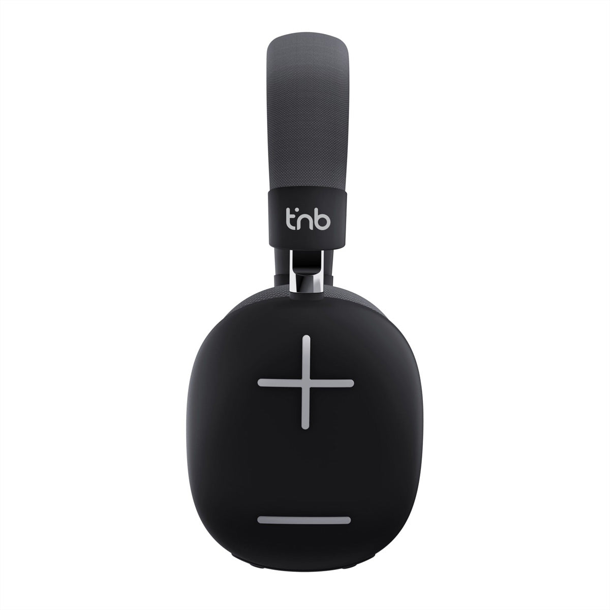 T'nB Bounce Max Over-Ear Kopfhörer – Stereo, Kabel + BT, 3,5 mm Klinke, ANC, Schwarz/Grau, BT 5.3