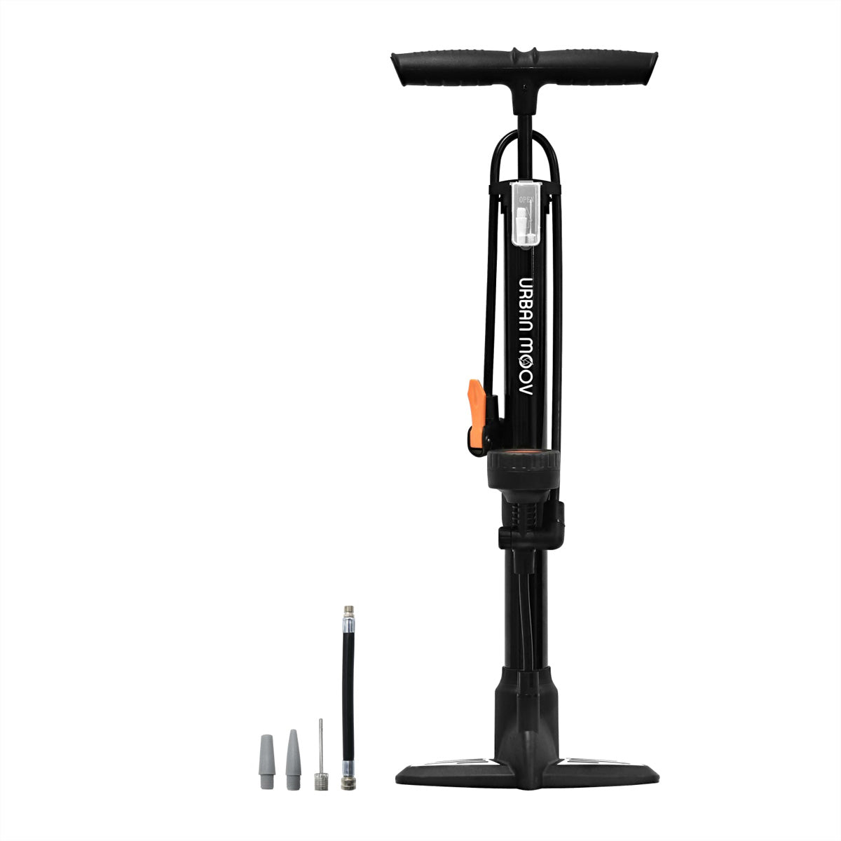 T'nB UMPUMPFL Universalfusspumpe – 11 bar, Höhe 950 mm – für Presta/Schrader/Dunlop-Ventile