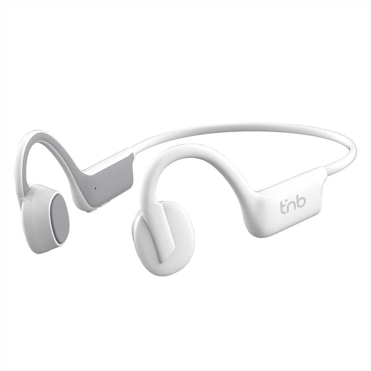 T'nB Energy Bone Knochenleitungs-Sportkopfhörer – Ohrbügel, BT, IPX4, Weiss