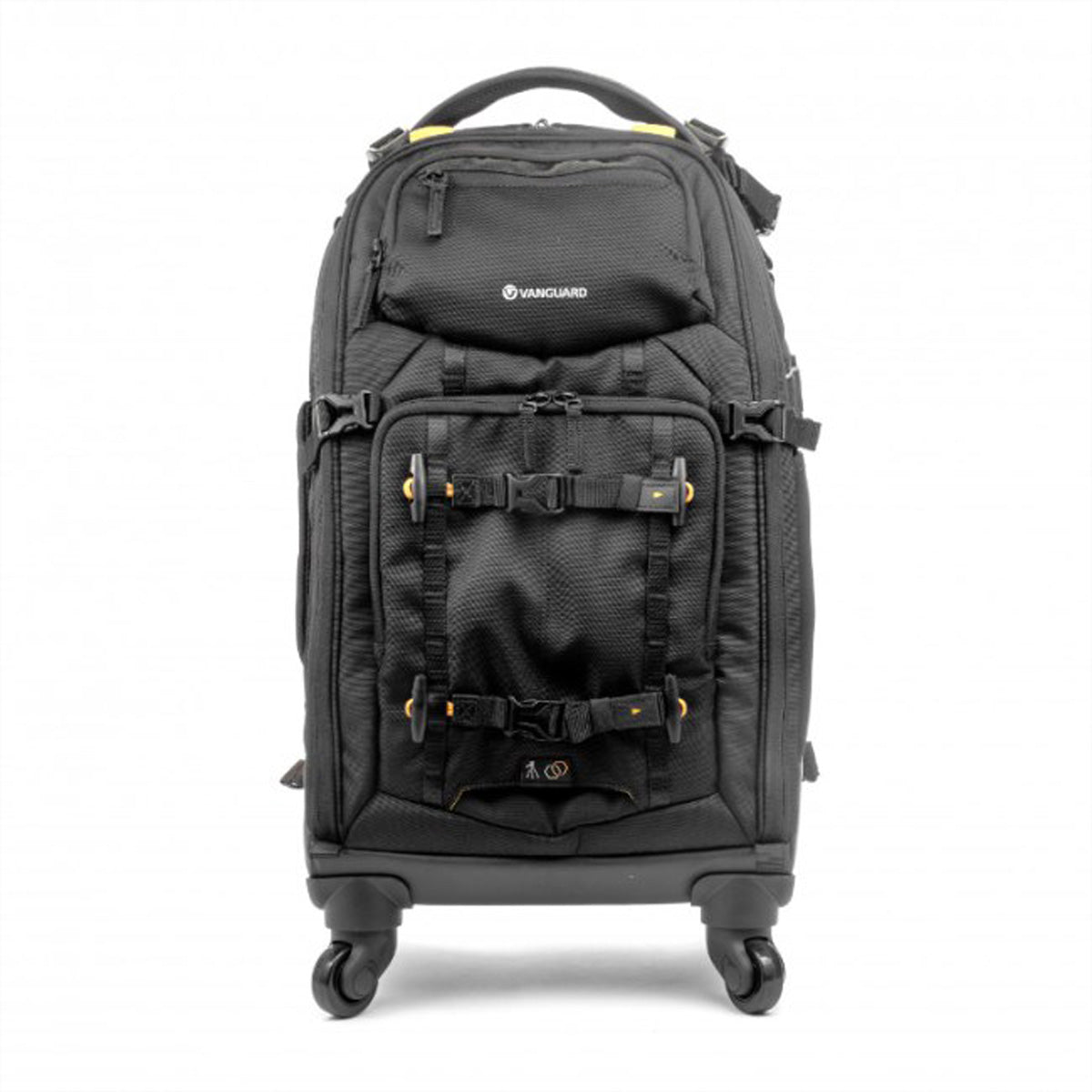 Vanguard Alta Fly 58T Trolley-Rucksack – für 1–2 Pro-DSLRs, 4–6 Objektive – 14″ Laptop-Fach – Schwarz