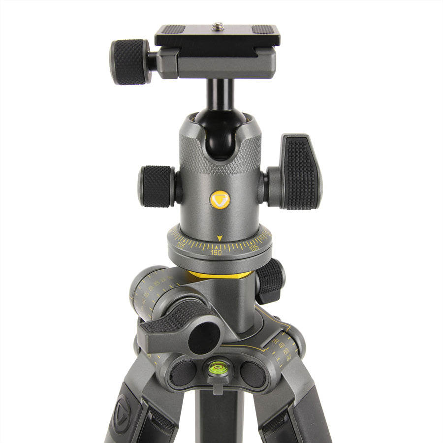 Vanguard Alta Pro 2+ 263AB100 Stativ – 173,4 cm – 7 kg – 3 Abschnitte, Twist-Lock – Grau